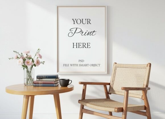 Download Scandi Interior Frame Mockup - PSD Scene - Frame mockup Collection